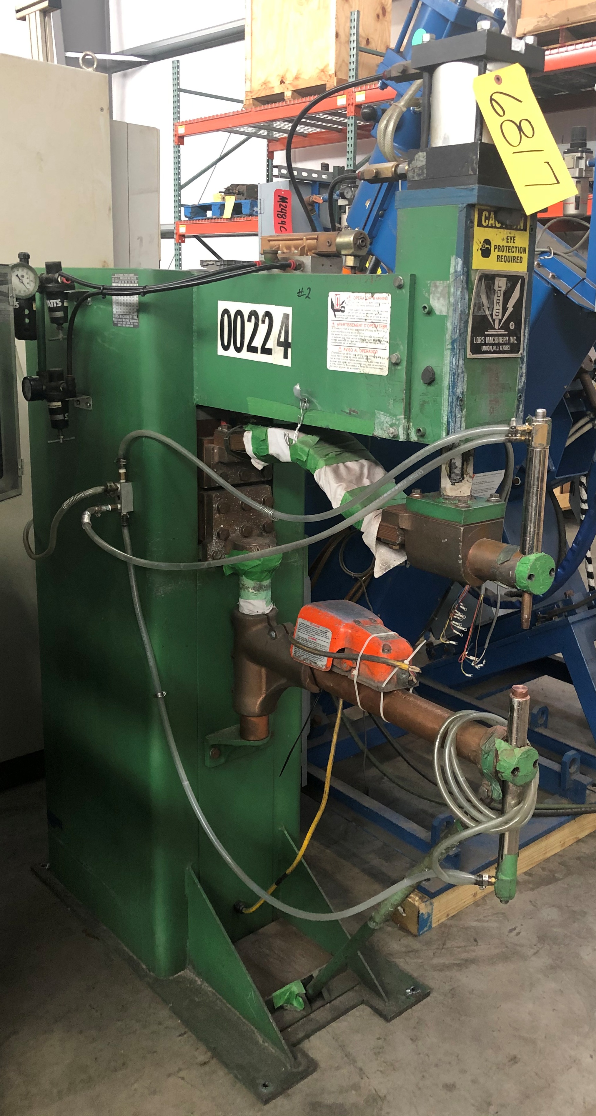 6817 LORS Press Type Spot Welder TJ SNOW Resistance Welders